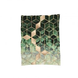 &fab botanisch plaid leaves and cubes