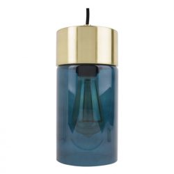 Hanglamp Leitmotiv blauw goud