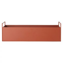 plantenbak roestbruin koper oranje