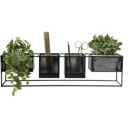 FAb interieurhulp interieurstijl industrieel metalen wandrek zwart