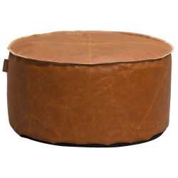 FAb interieurhulp interieurstijl industrieel poef cognac