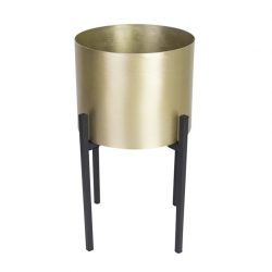 raw chic goud zwart bloempot