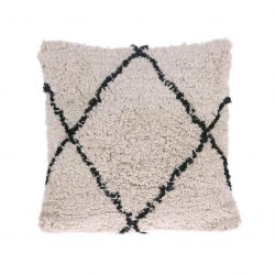 raw chic kussen ecru zwart