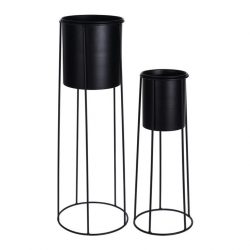 raw chic zwart bloempot